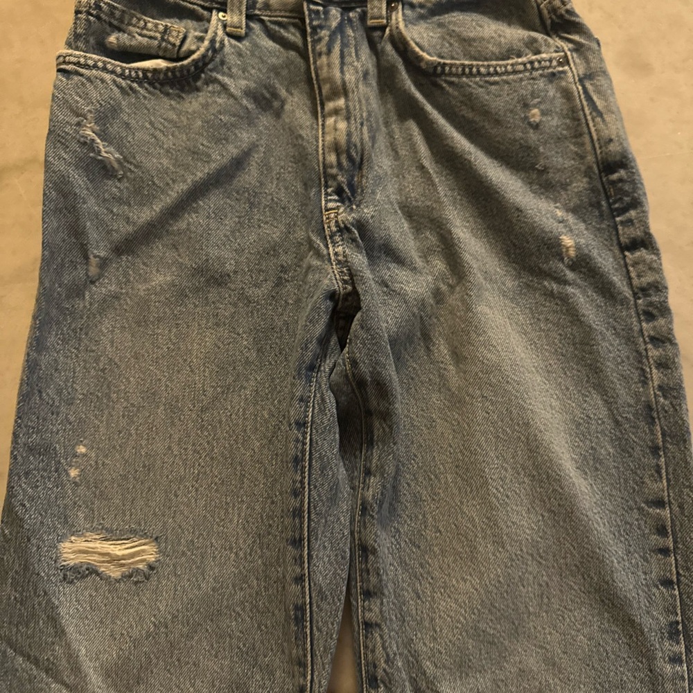 Cotton On women's Relaxed Distressed Gray Jeans